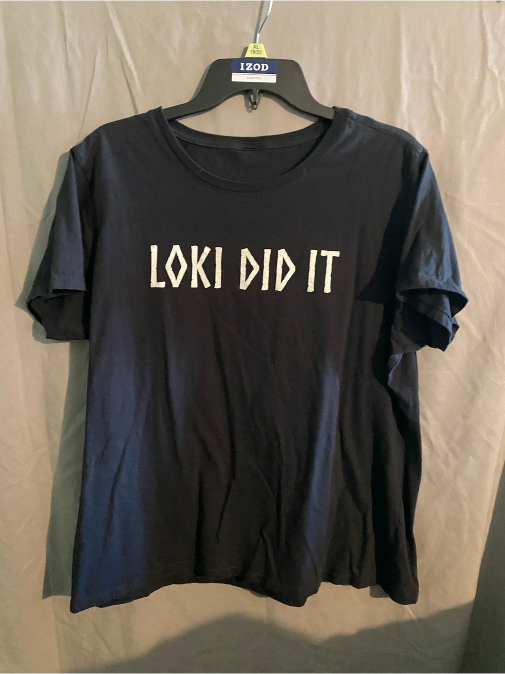 Black 'LOKI DID IT' Graphic Tee